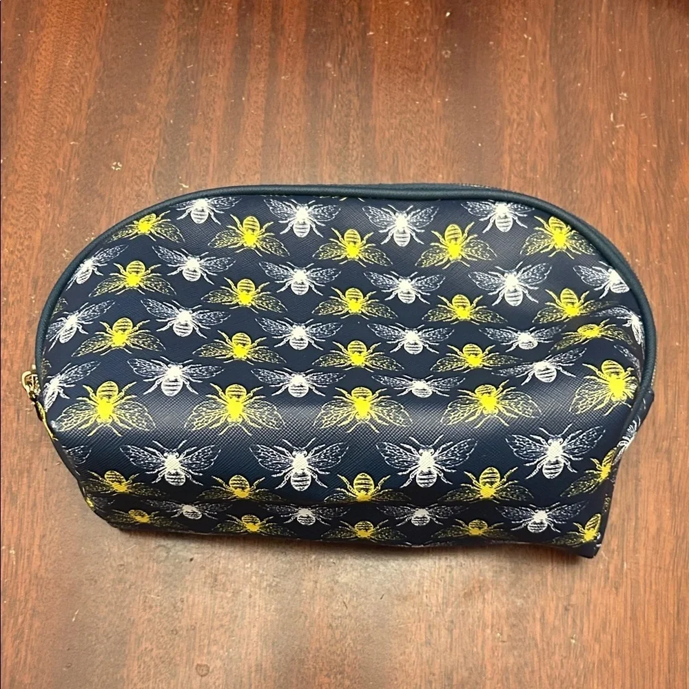 Dabney Lee Bee Pattern Cosmetic Bag OS NWOT